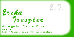 erika treszler business card